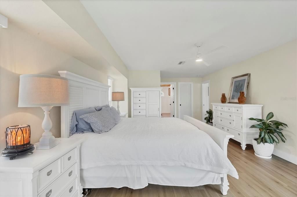 Wainscotting and quartz counters for lots of ambiance.