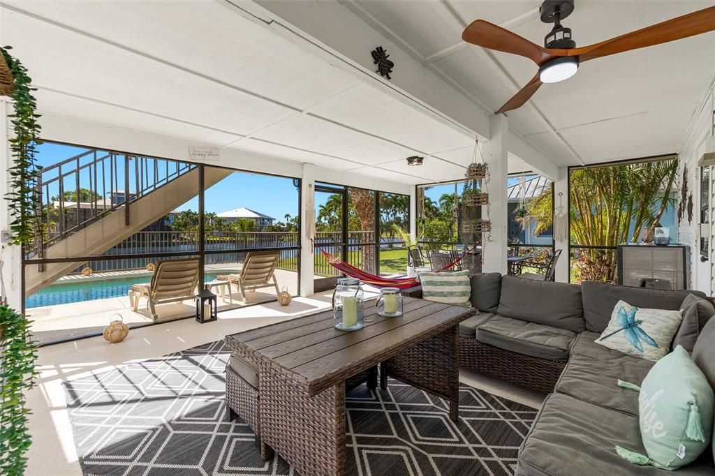 First level screened patio