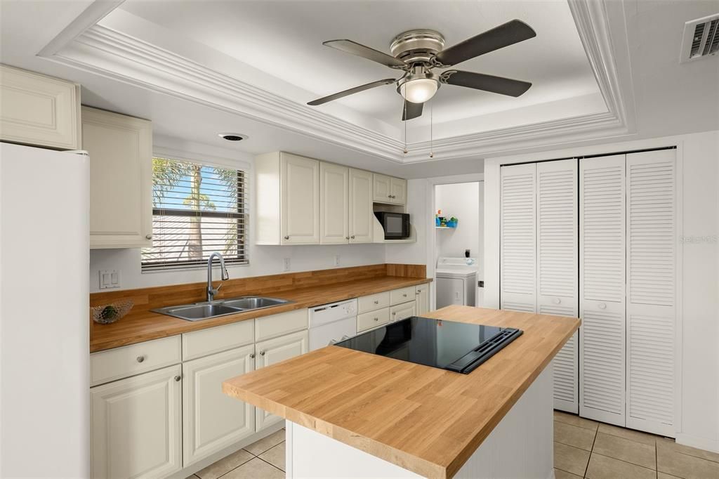 Laundry room off the kitchen