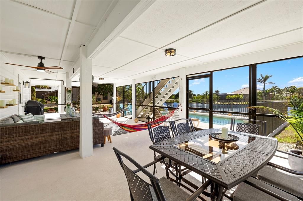 First level screened patio