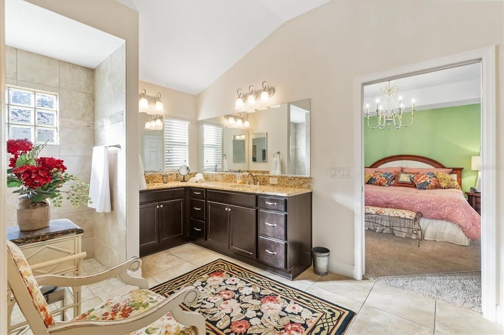 Dual sinks and granite countertops