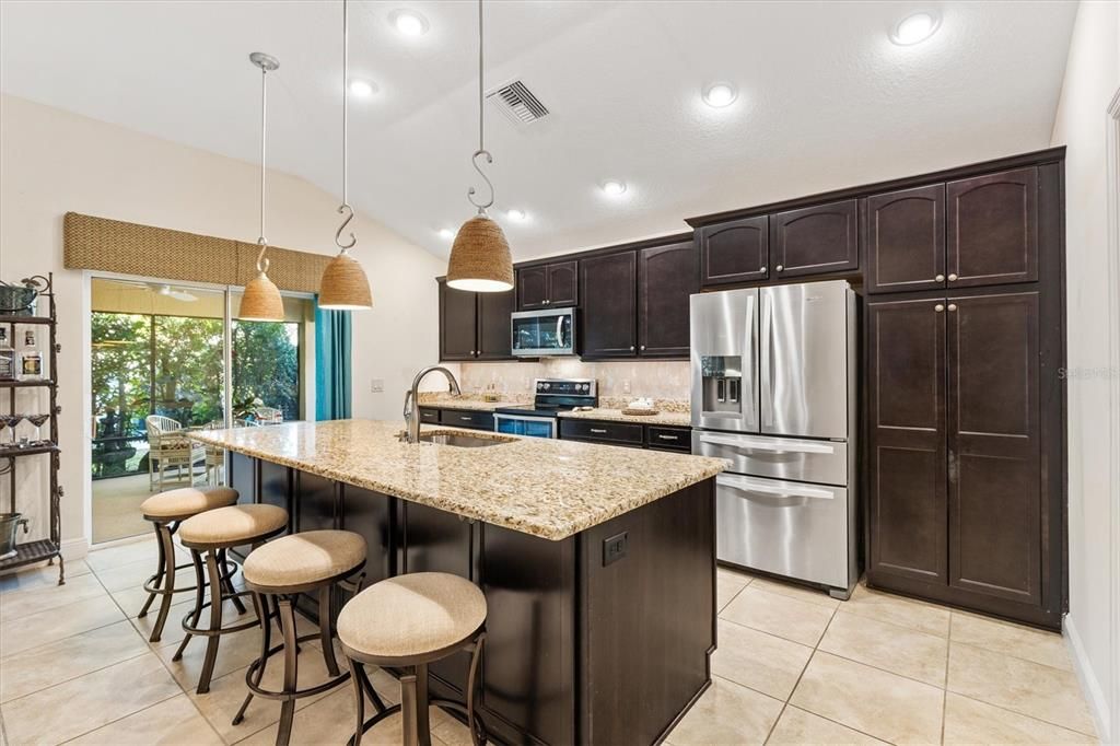 Large kitchen island