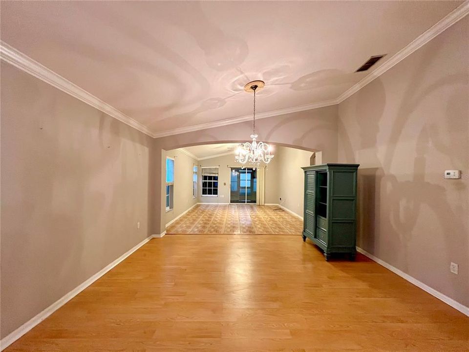 View of dining room & living room