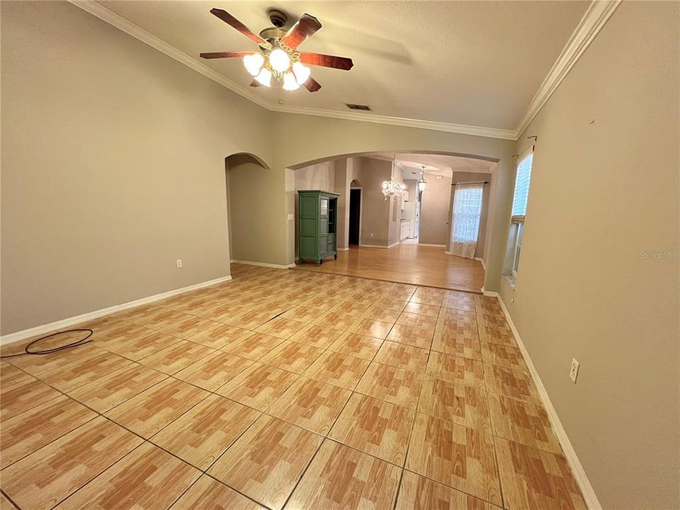 living room & dining room