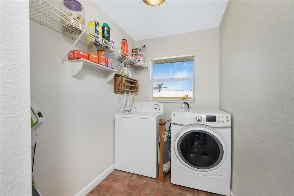 Inside laundry room