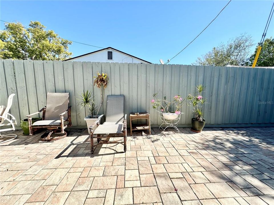 Private Fenced Patio in Smaller Unit