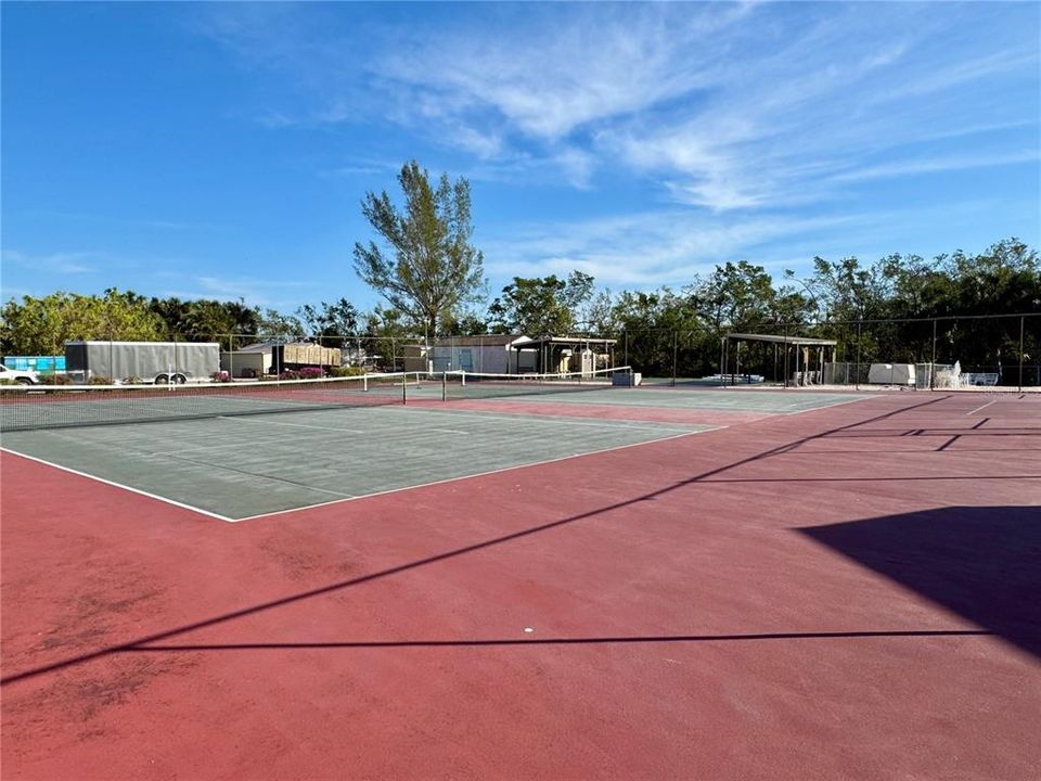 tennis courts