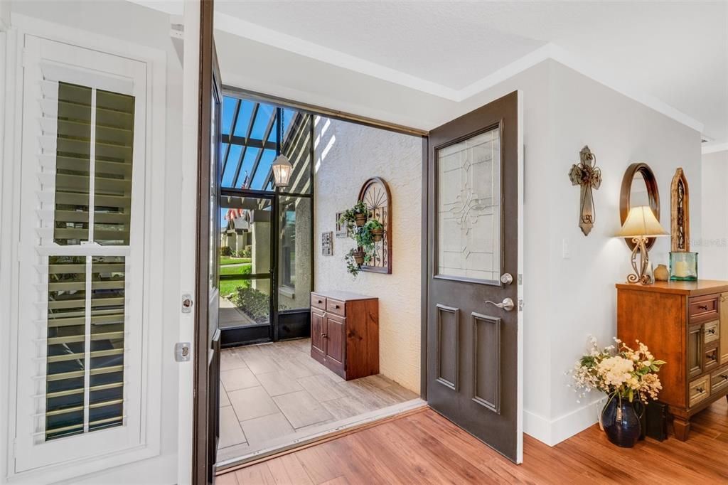 Upon entry greeted by beautiful engineered hardwood throughout & not a spec of popcorn ceiling~