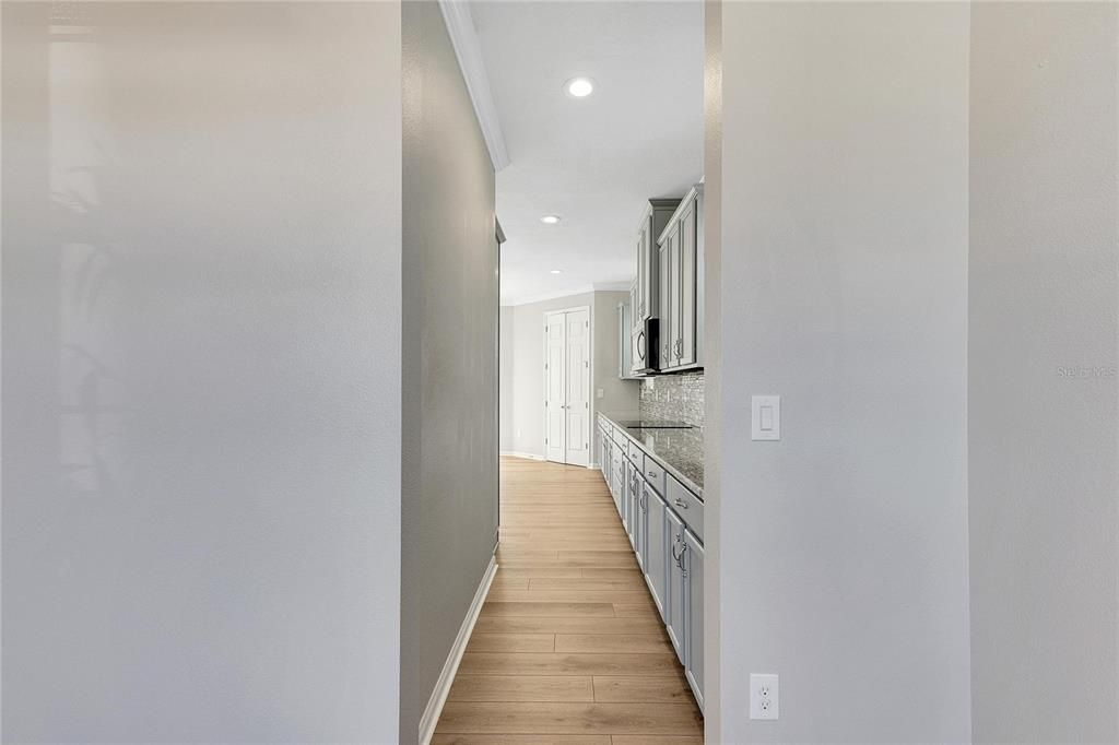 Hallway from Dining Room to Kitchen