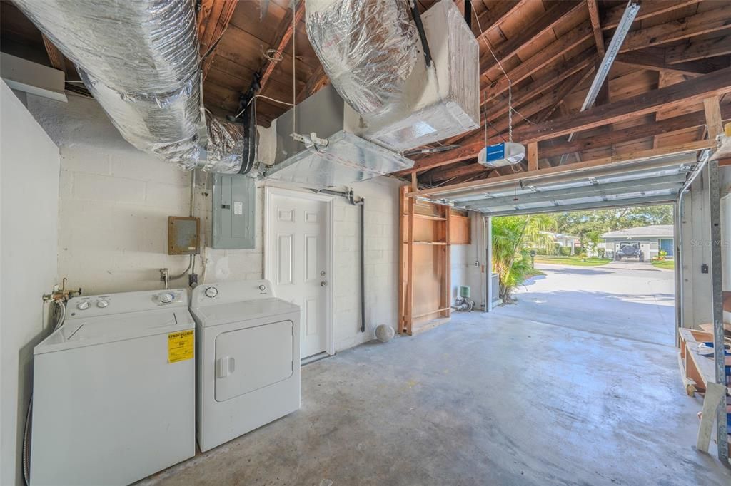 Washer and Dryer in garage