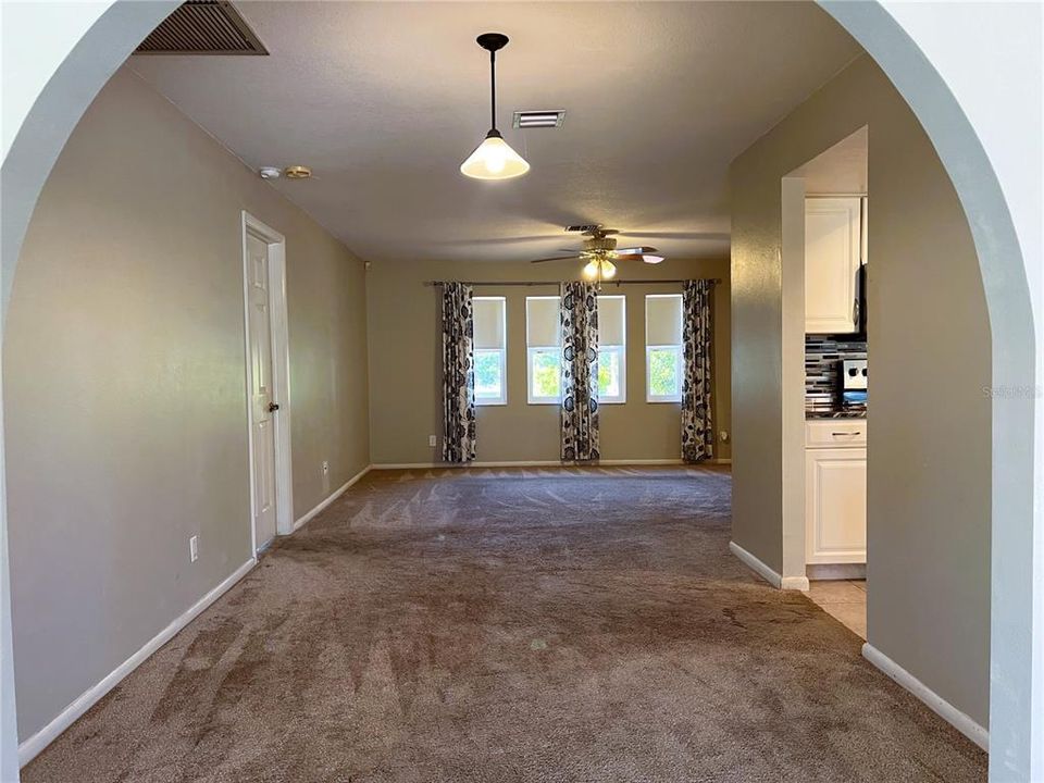 View from the Bonus Room to the Formal Dinning/Living Area!