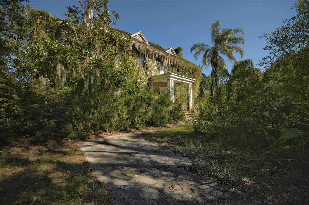 Front driveway and walkway