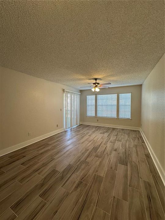 Living Room with Luxury Vinyl Plank Flooring