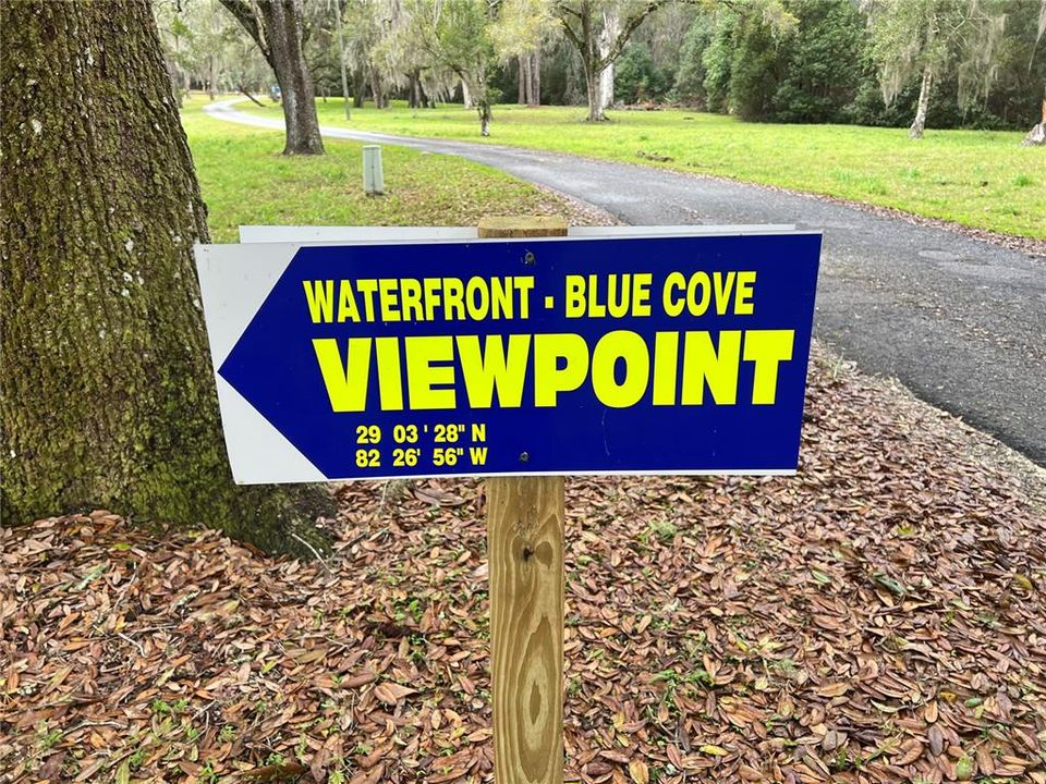 WATWRS OF BLUE COVE CAN BE ENJOYED FROM VIEWPOINT!