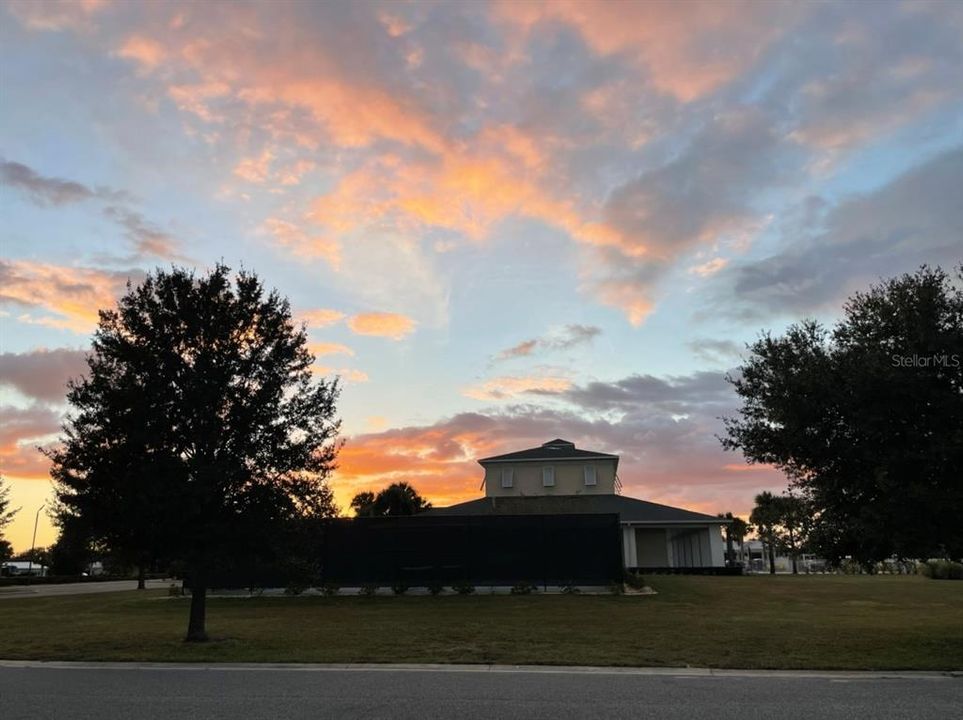 front porch views of clubhouse