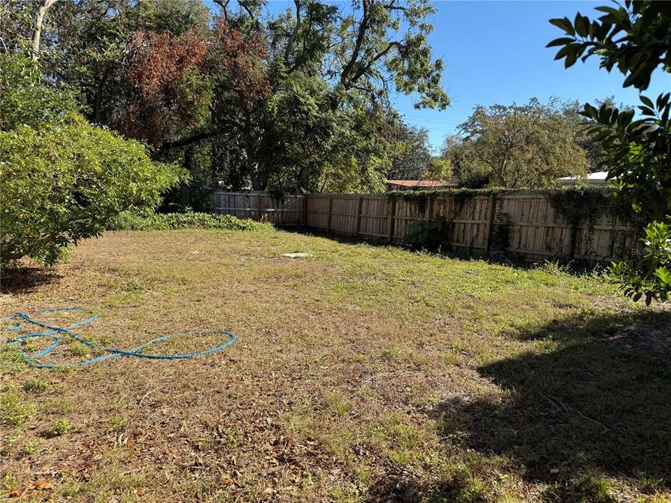 Large Fenced Back Yard