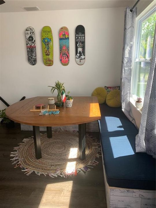 Living room prior to Hurricane Helene