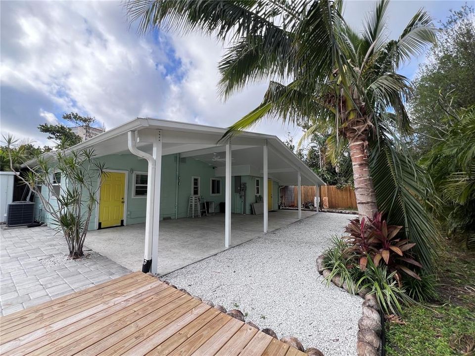 Covered back patio