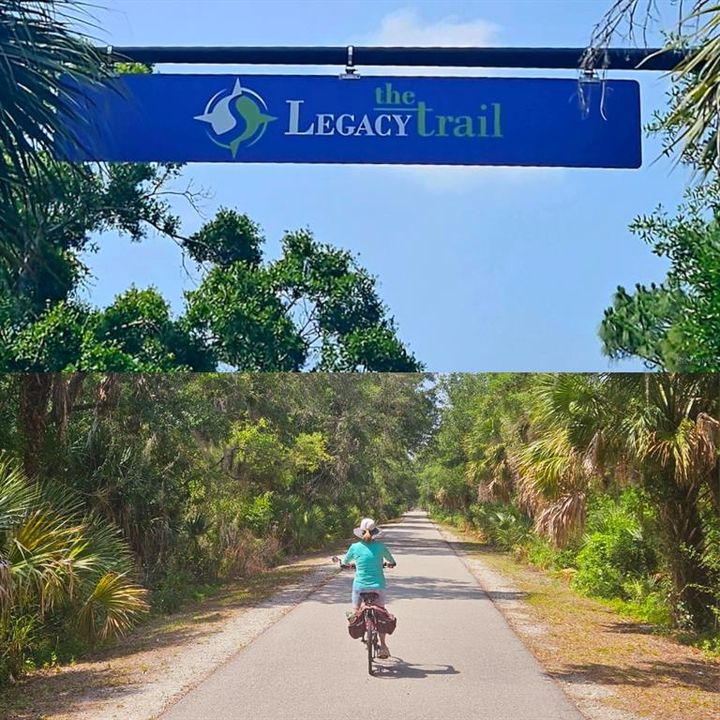 The 24-mile Legacy Trail is less than a mile east of Laurel Park.