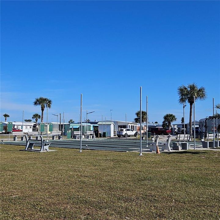 Shuffleboard courts