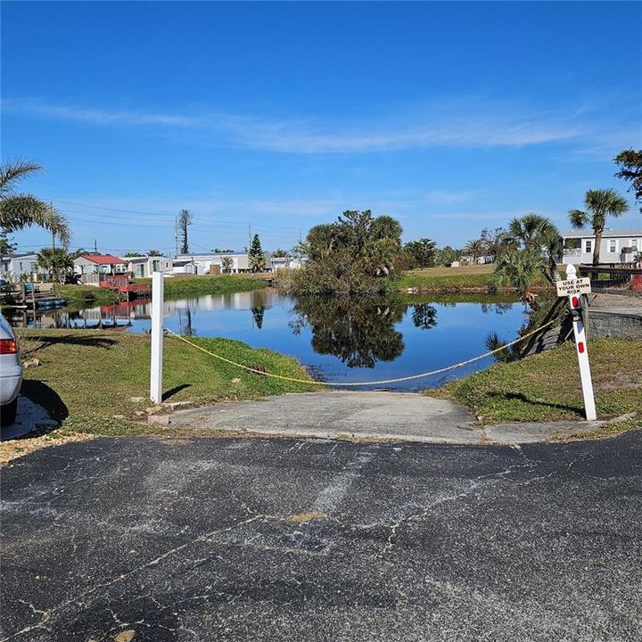 Community boat ramp