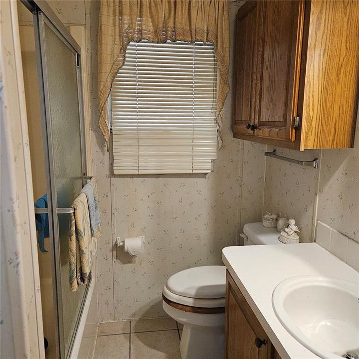 Bath with combo tub/shower