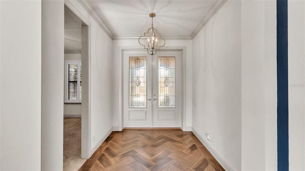 Foyer with access to office/4th Bedroom