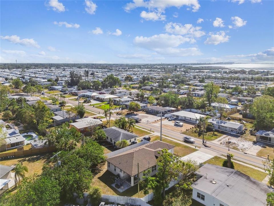 Aerial View with Sarasota Bay only a stone's throw away!