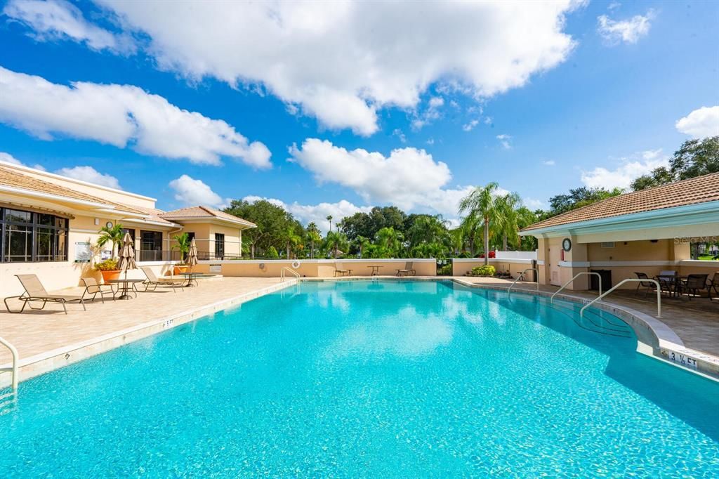 Clubhouse pool and covered cabana