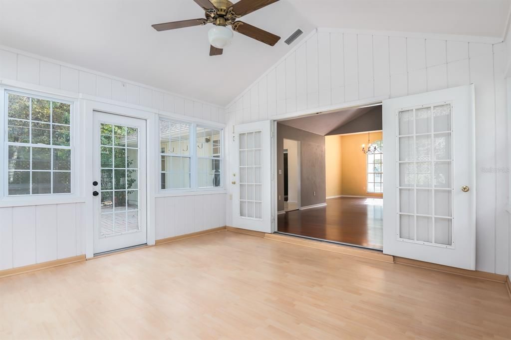 Sunroom to French Doors