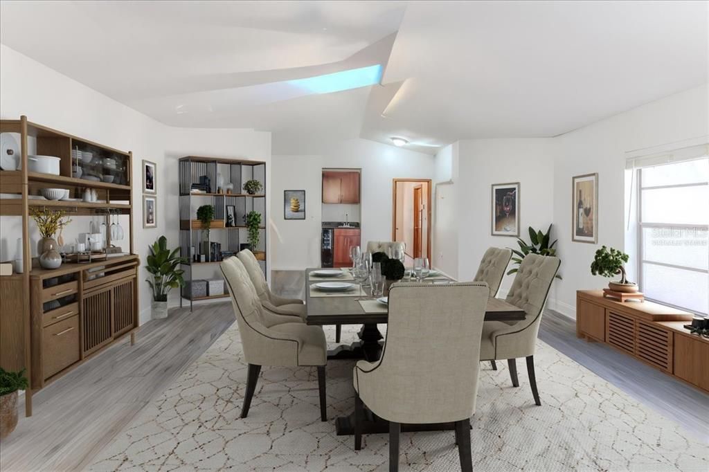 Dining Room with Entrance to the Kitchen