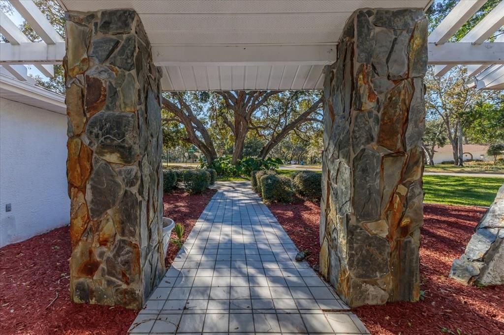 Curb Appeal with the Gorgeous Oak Trees out front