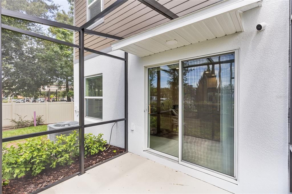 Screened patio