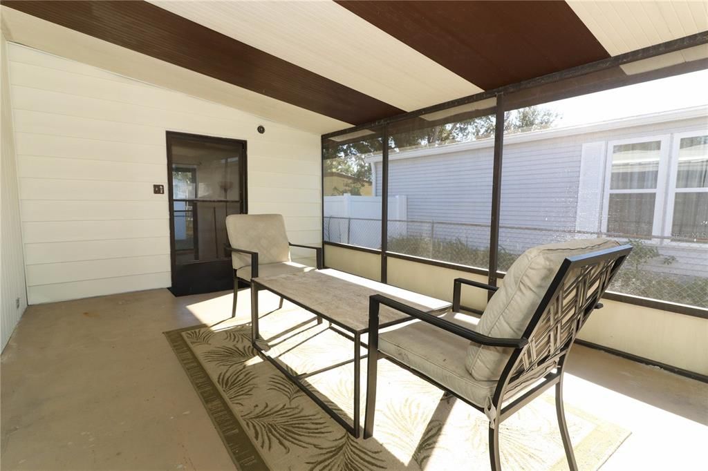 Screened patio