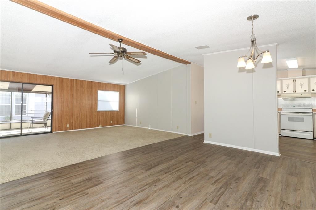 Open dining room/living room