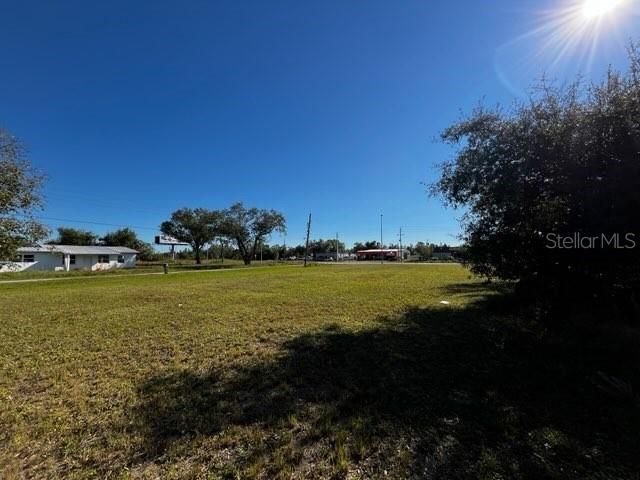 View of the rear lot frontage....Lander Place on right