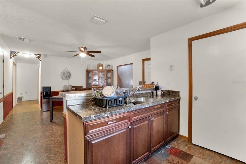 Kitchen - door is for the laundry room