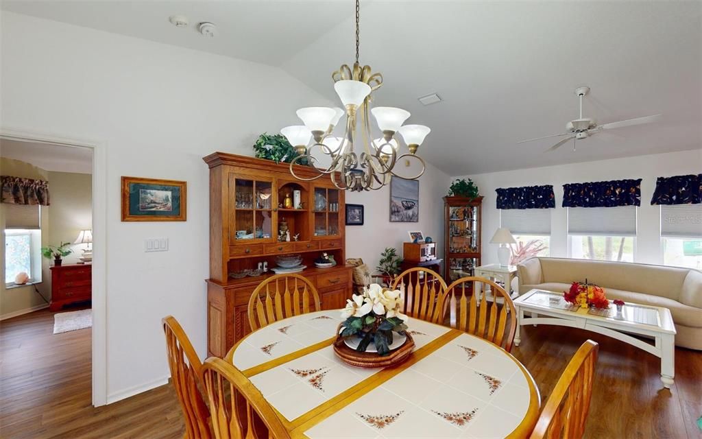 Dining area looking into Living area