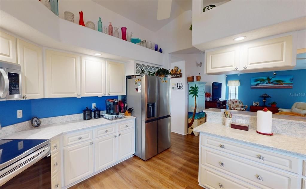 Kitchen with Quartz counters