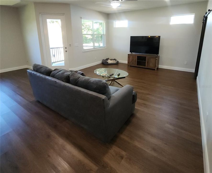 Family room and door to covered lanai