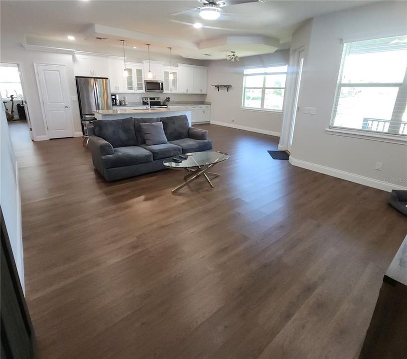 View of family room from bedroom #4