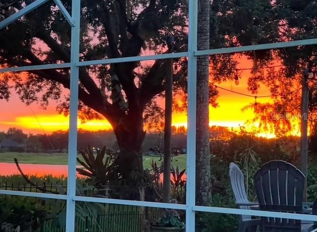 Sunset view from lanai