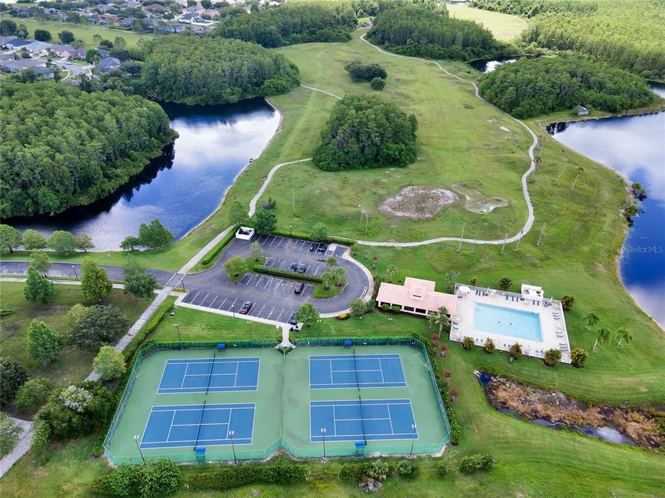 Community pool and tennis courts