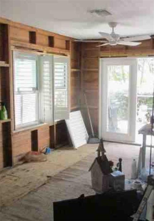 Current inside view of part of living room after remedial work