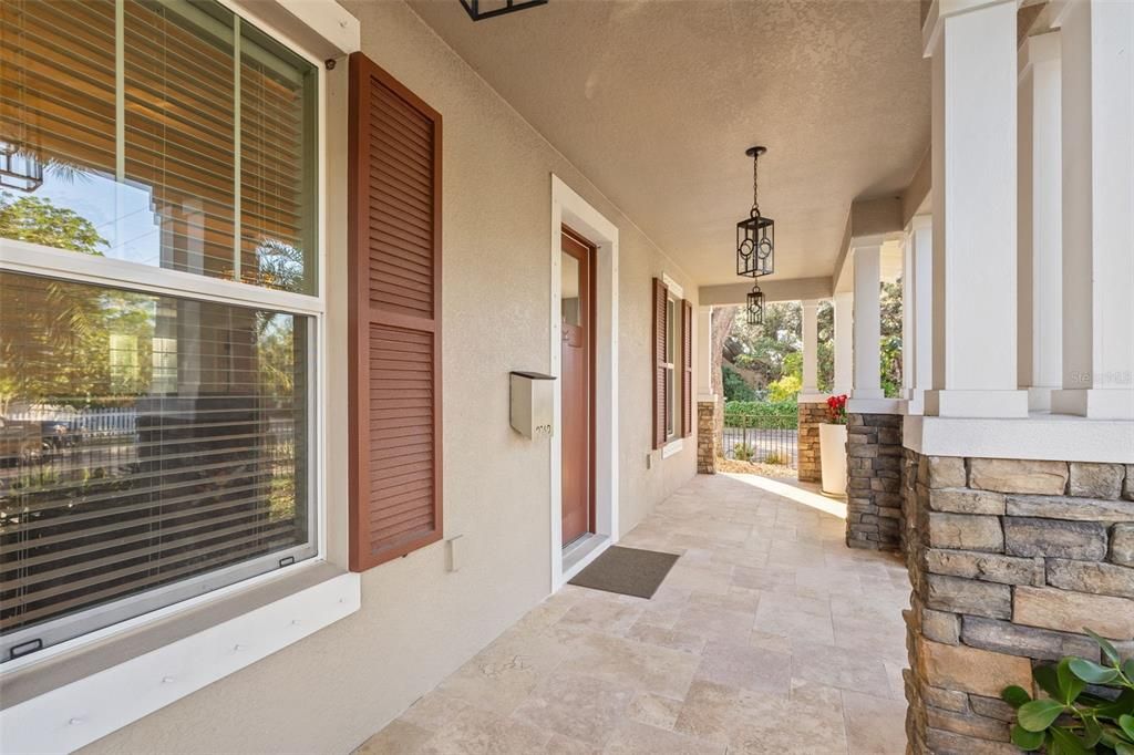 Open Covered Front Porch