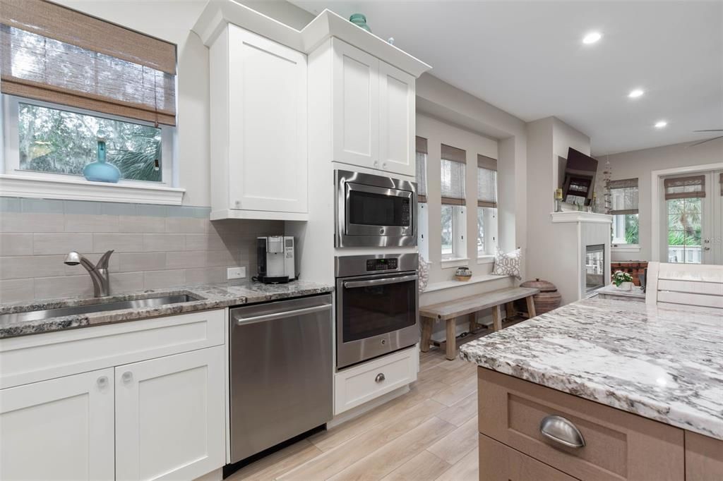 Under mount sink wall oven