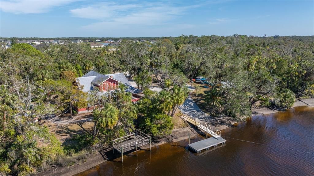 Community boat ramp, dock, kayak, fishing