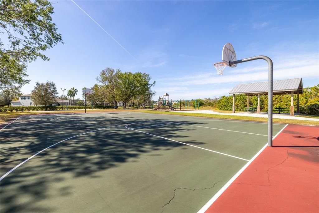 Community basketball court