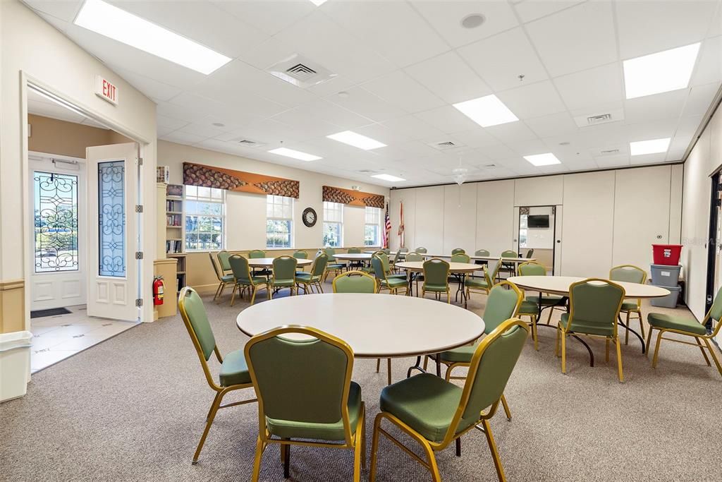 Bobcat Clubhouse Activities room perfect for cards & games