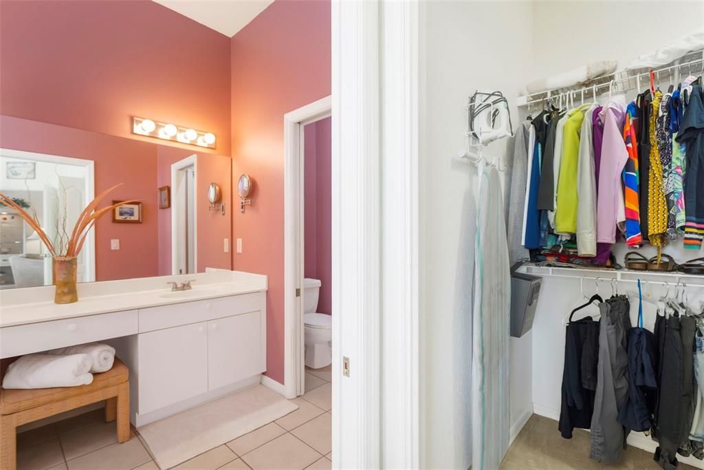 Large walk-in closet located in Primary Ensuite